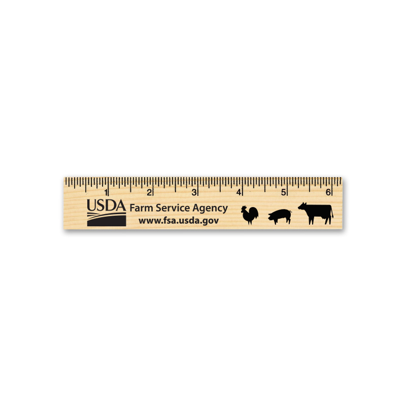 Rulers, Wooden 6 in. - AG132-AG