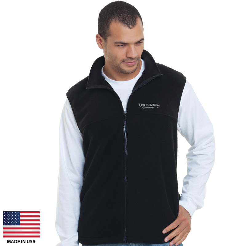 Custom Fleece Vests Made In USA