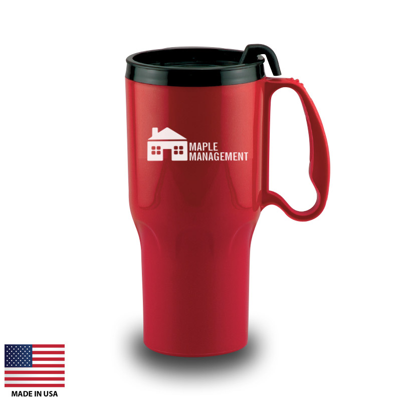 large plastic travel mug