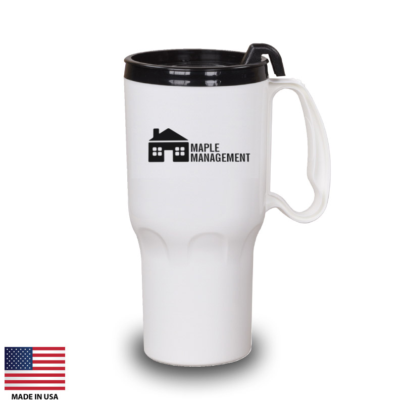 large plastic travel mug