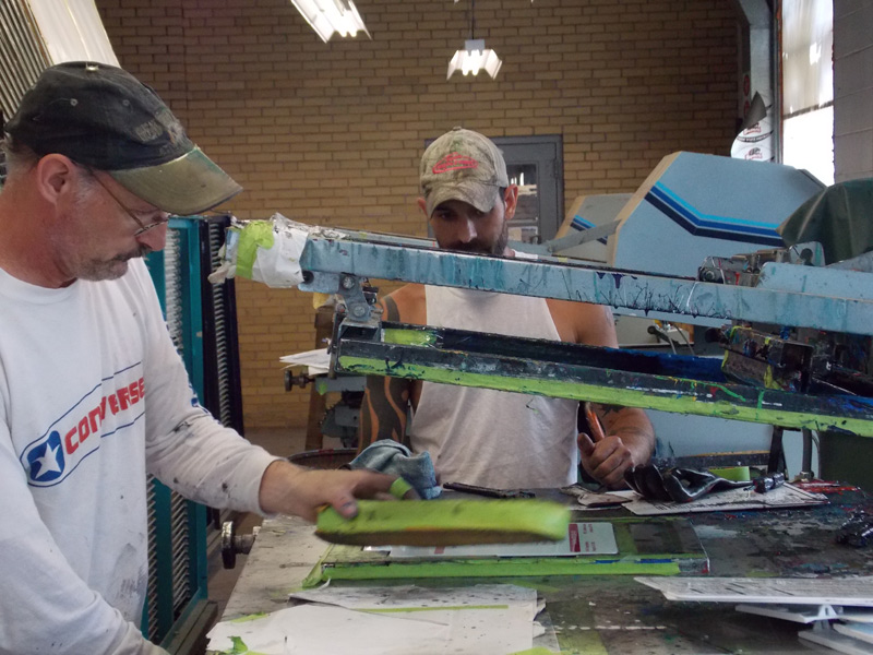 screenprinting to imprint clipboards