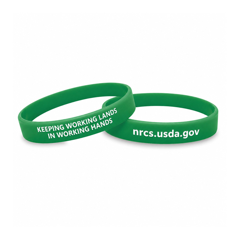 silicone wristbands NRCS slogan