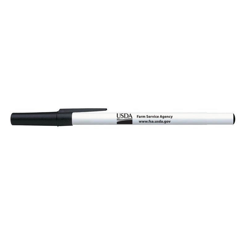 BIC Stic Eco Pens with USDA logo and FSA url