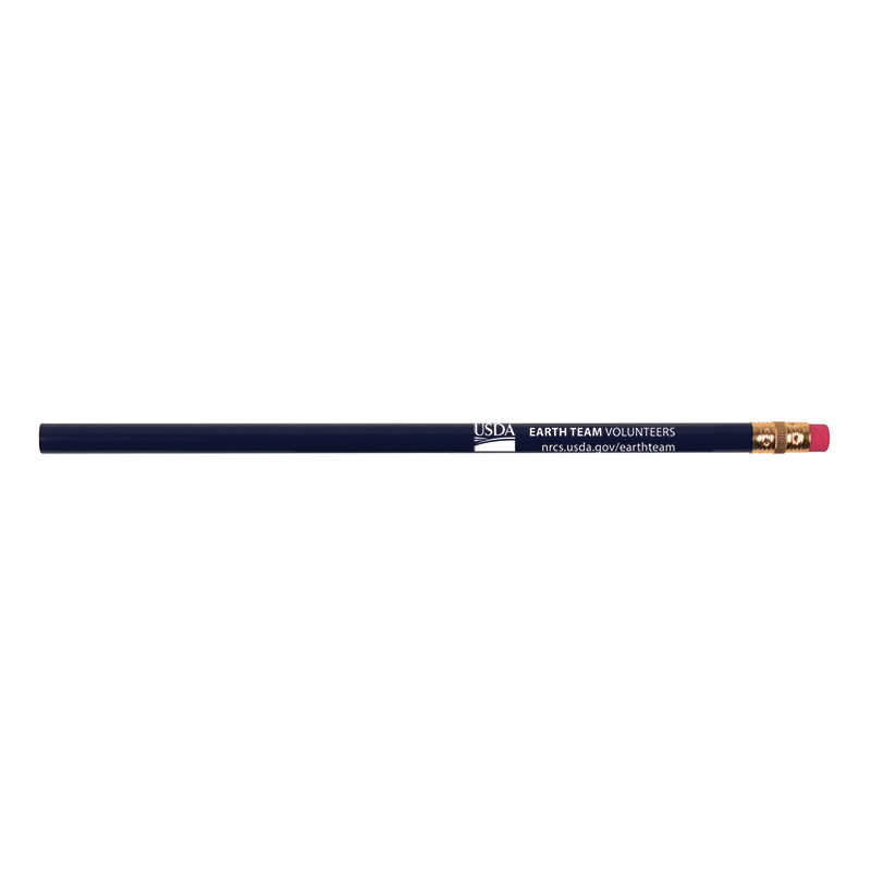Wooden Pencils with USDA logo and earth team text