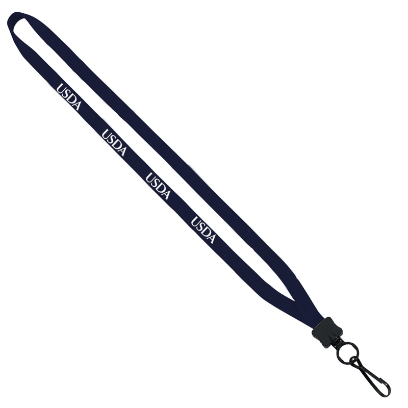 Woven Cotton Lanyards with USDA logo and swing clip attachment