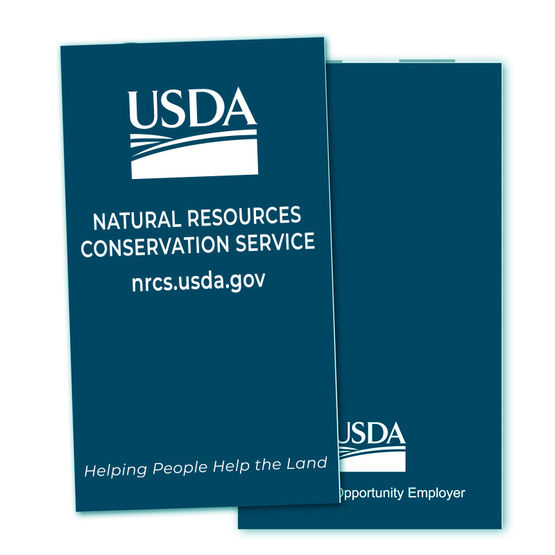 Pocket Notebooks with USDA logo and NRCS text and url
