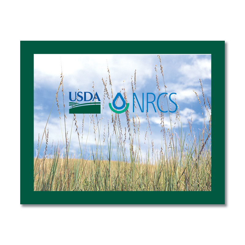 Cotton Throws with USDA logo and legacy NRCS logo
