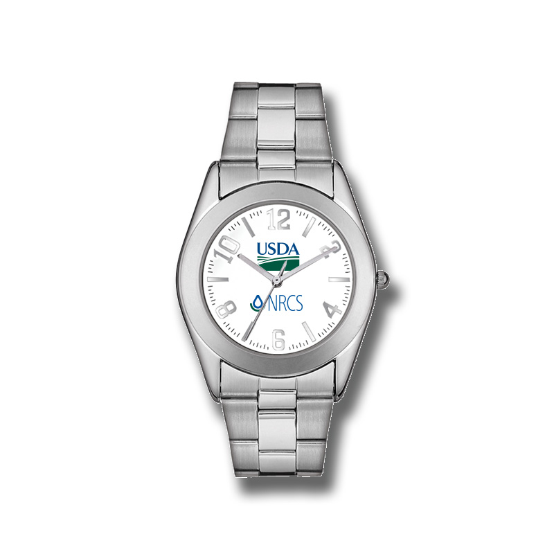 men's watch with USDA logo and legacy NRCS logo