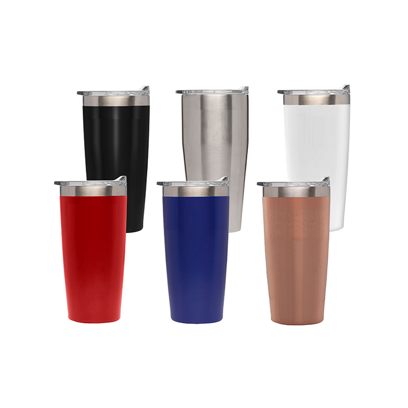 Color selection for contour tumblers: black silver white red blue copper