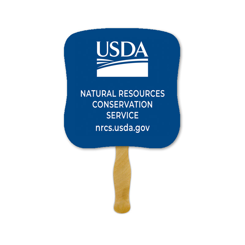 Hand Fans with USDA logo and NRCS text and url