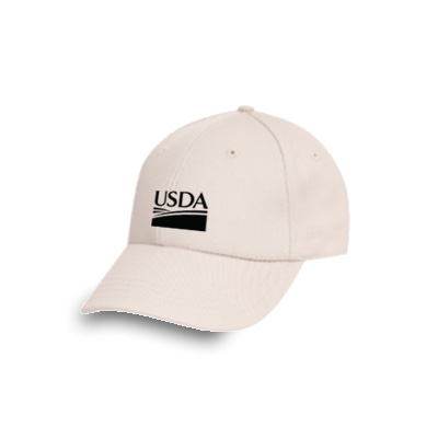 Low-profile structured cap with USDA logo - USA made