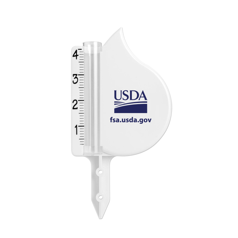 4-in Rain Gauge with USDA logo and FSA url
