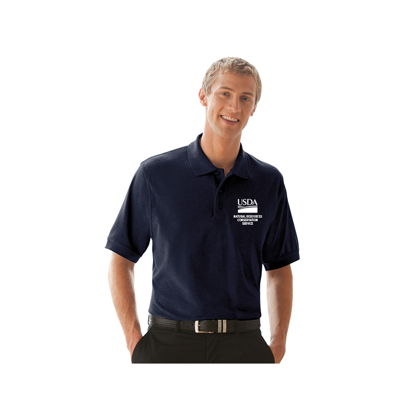 cotton Polo shirt with USDA logo and NRCS text