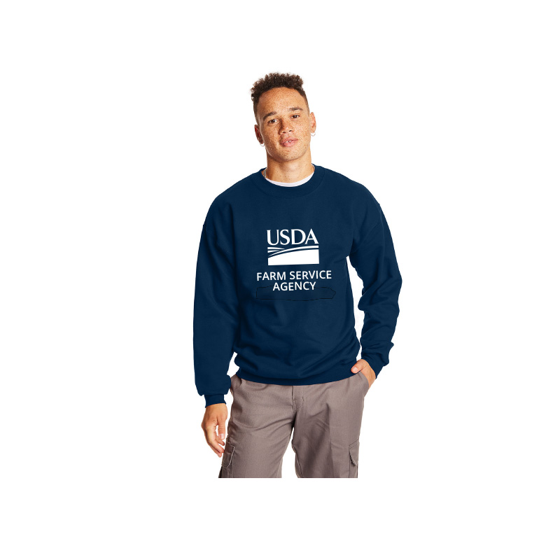 crewneck Sweatshirt with USDA logo and FSA text