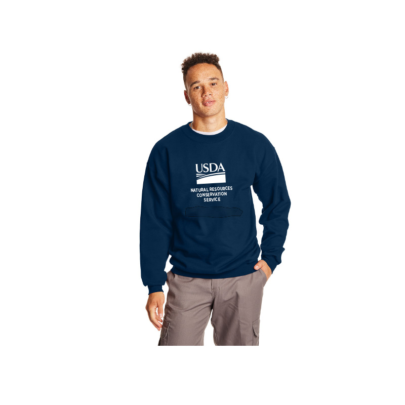 crewneck Sweatshirt with USDA logo and NRCS text