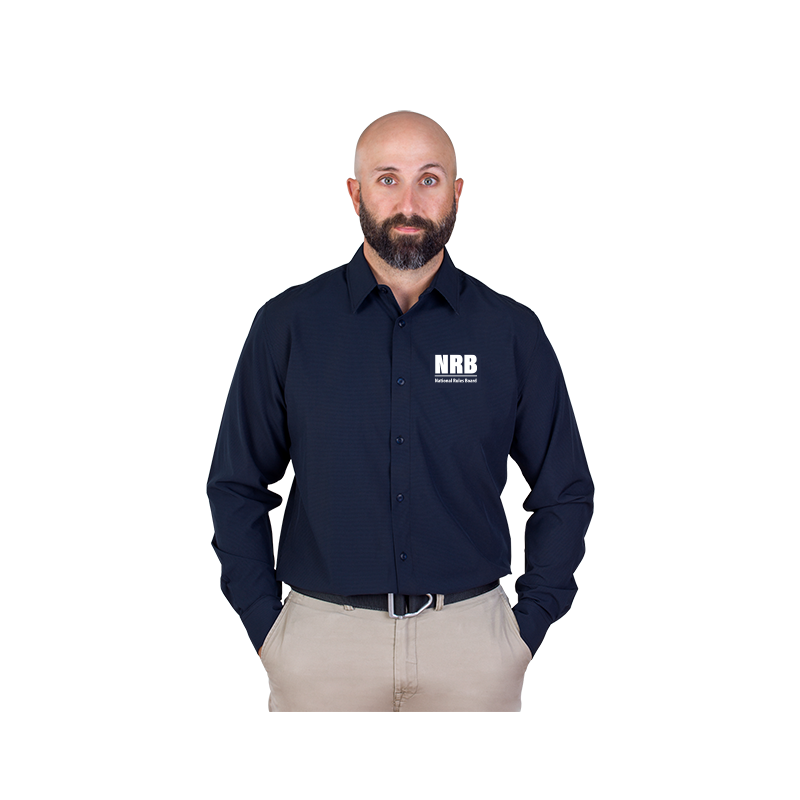 men's Button-down shirt with your custom logo