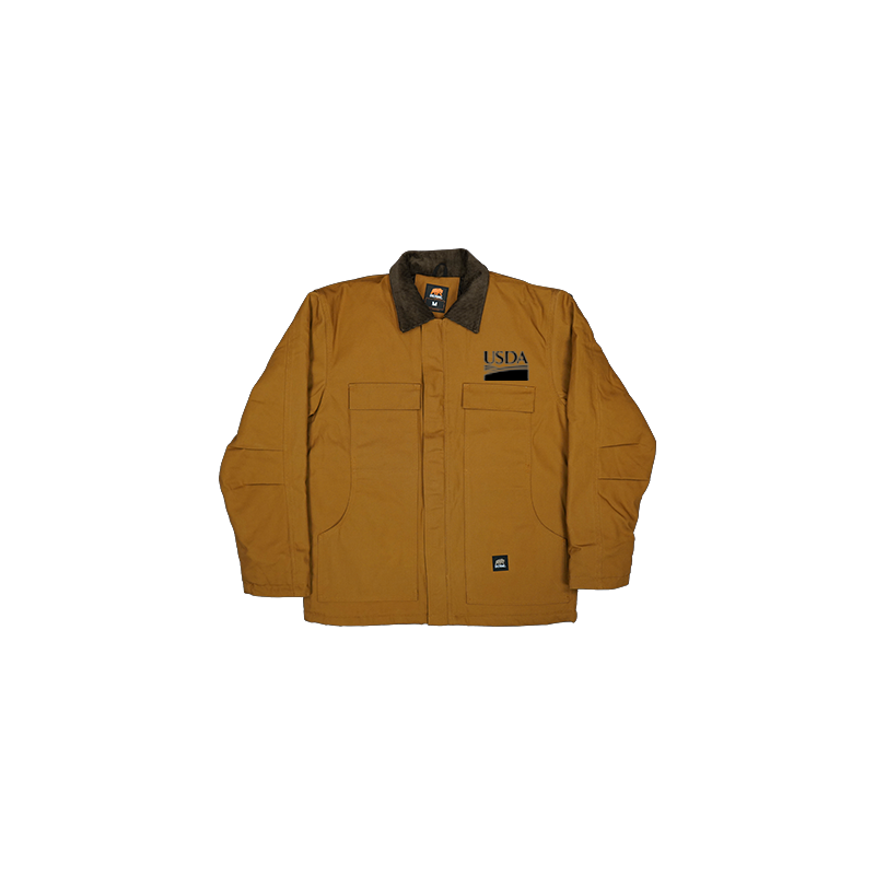 Chore coat with USDA logo (brown)