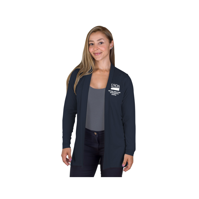 women's Cardigan with USDA logo and NRCS text