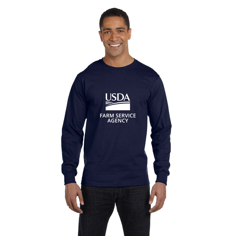 Long Sleeve T-Shirt with USDA logo and FSA text