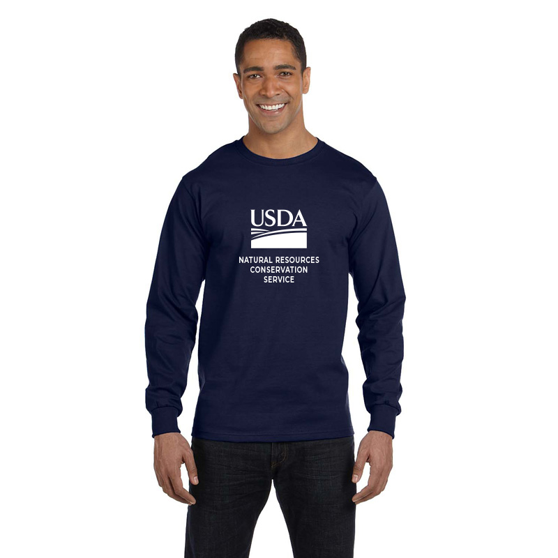 Long Sleeve T-Shirt with USDA logo and NRCS text