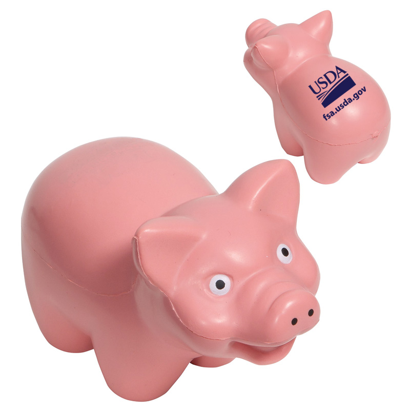 pig stressballs with usda logo and fsa url