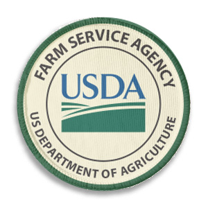 Patch with USDA logo and Farm Service Agency text