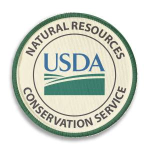 Patch with USDA logo and NRCS text