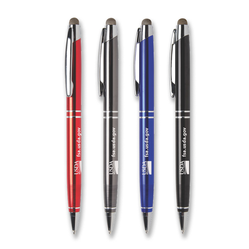 Stylus pens with engraved USDA logo and FSA URL