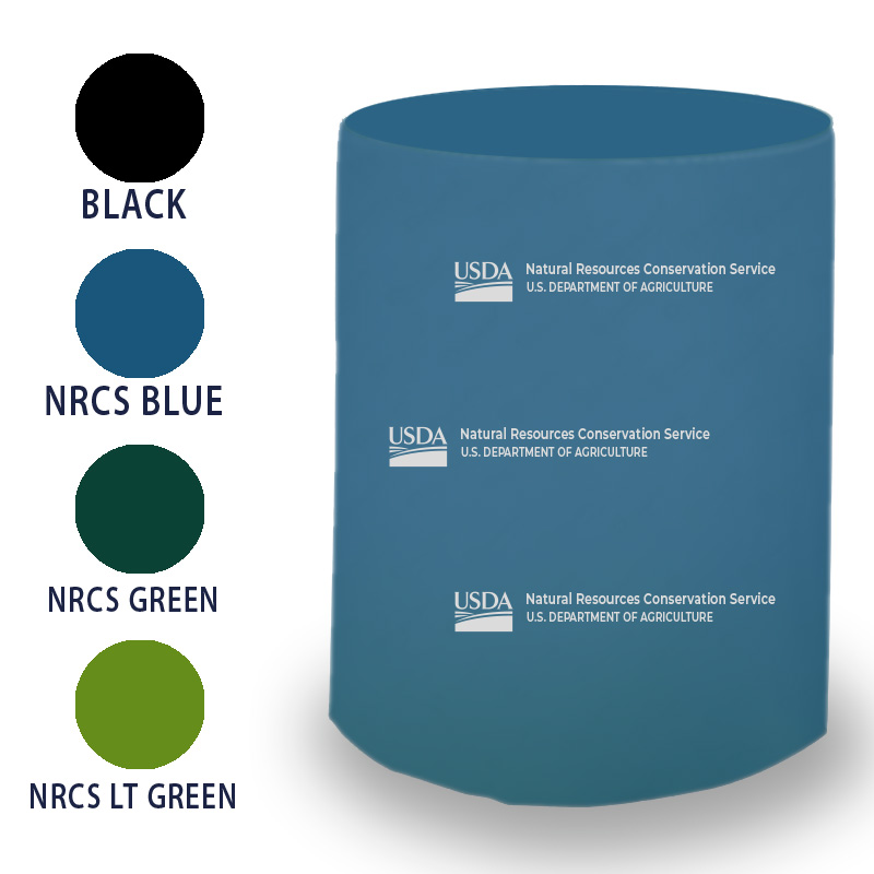 round 31.5" tablecover with USDA logo and NRCS text