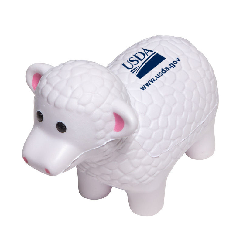 stress reliever sheep-shaped with USDA logo