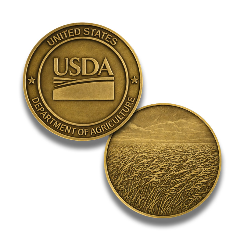 Challenge Coins Die Struck 3-D with Custom Graphics v0