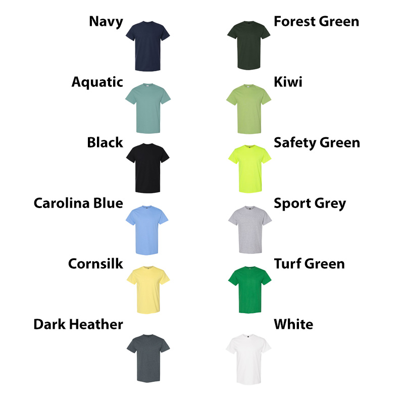 t-shirts custom short-sleeve color choices