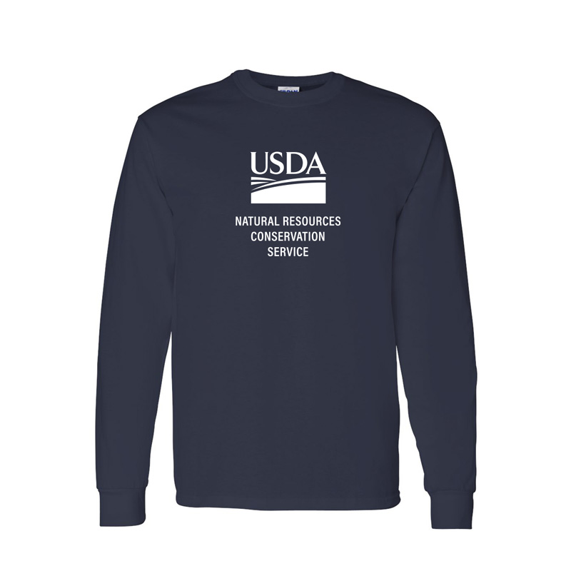 t-shirts custom long-sleeve with NRCS imprint