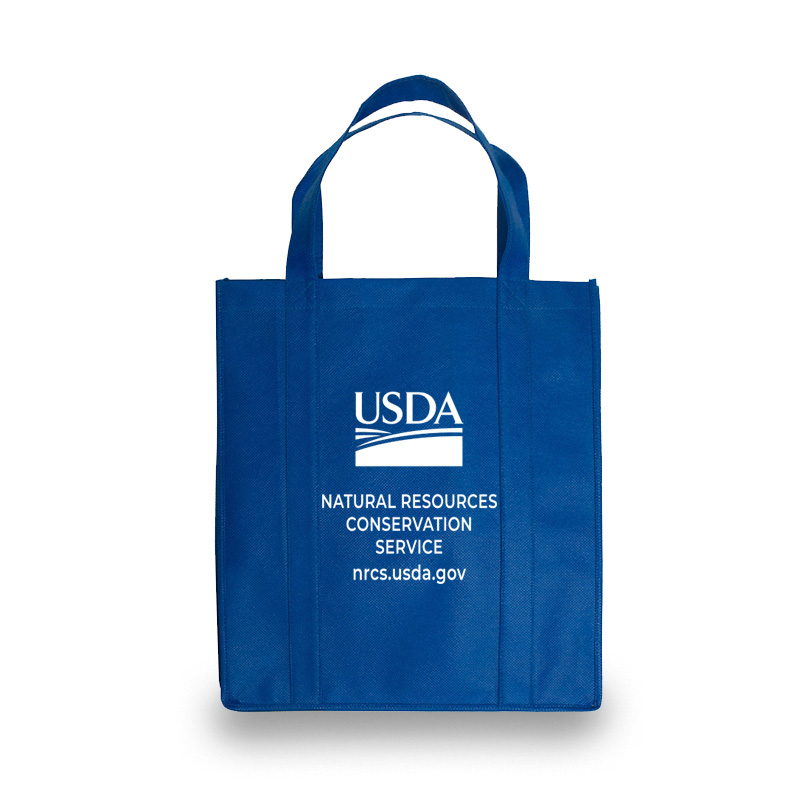 tote bags with USDA logo, NRCS text and url