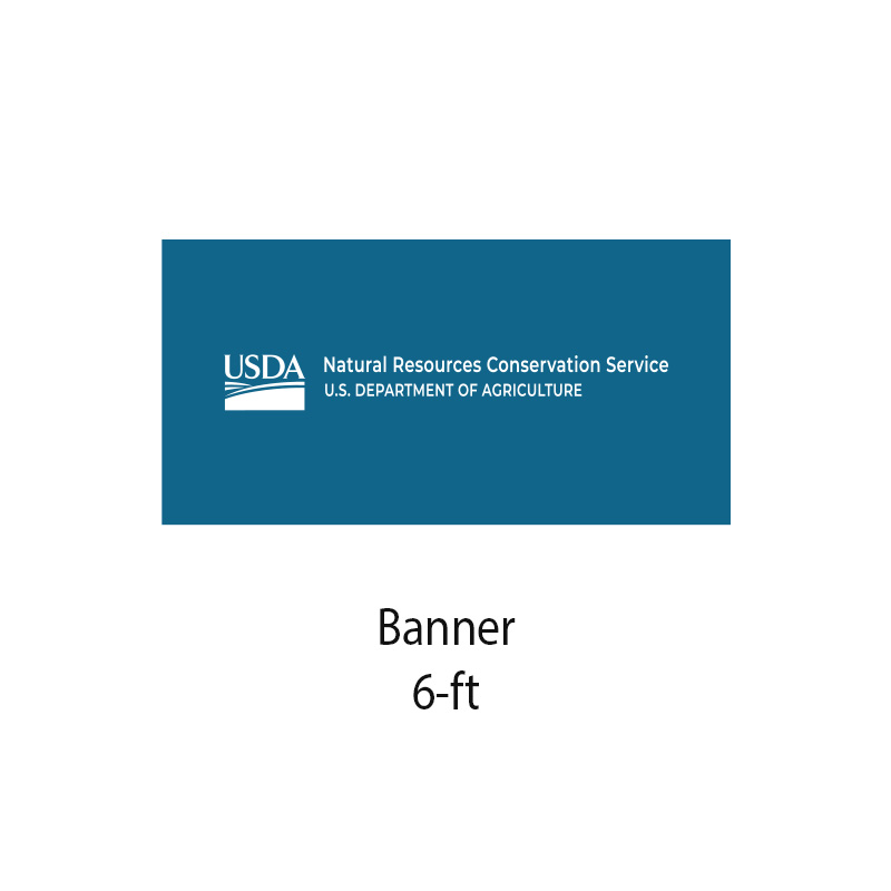 6-ft banner with USDA logo and NRCS text
