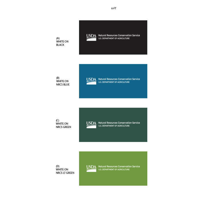 banner color choices black, nrcs blue, nrcs green, nrcs light green, with USDA logo and NRCS text