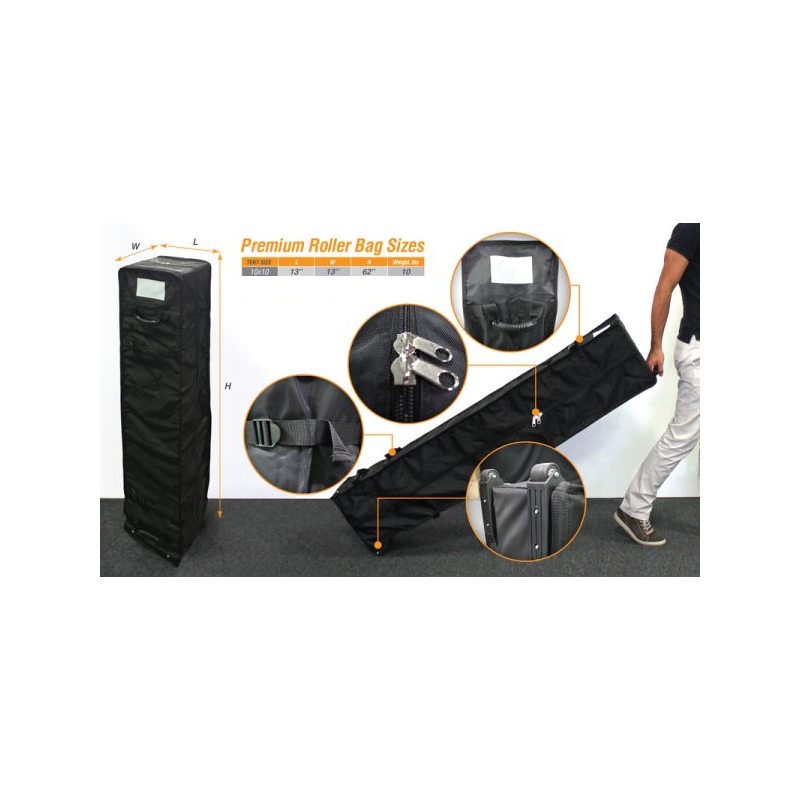 Softside tent case detailed features