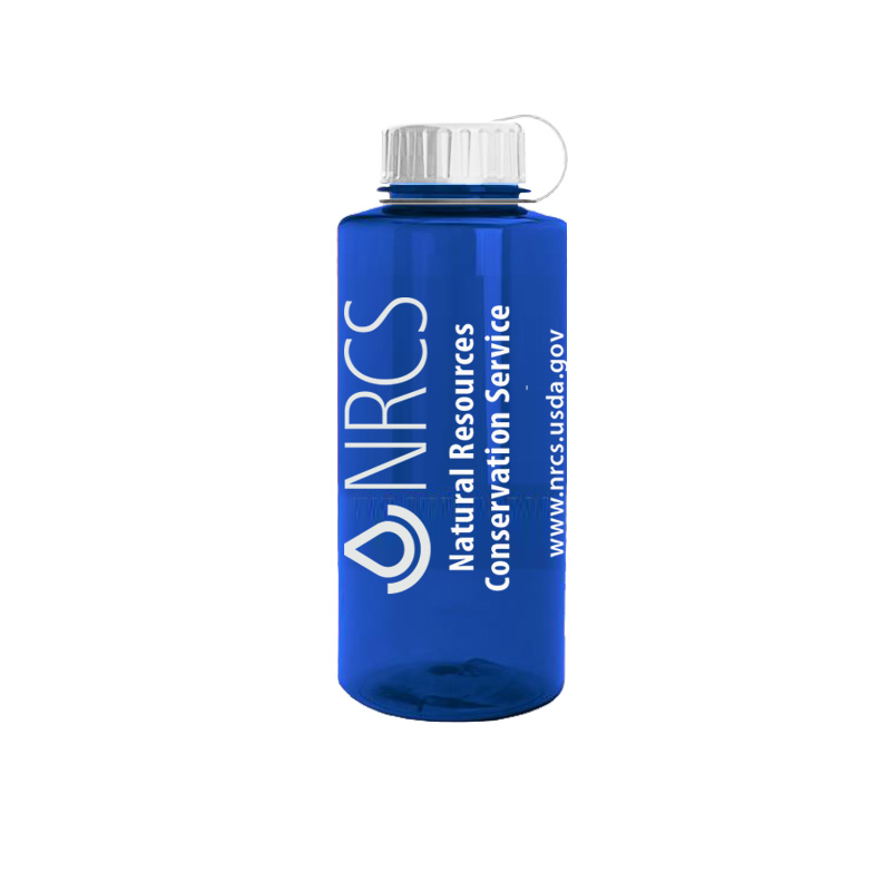 36oz Mountain Bottles with legacy NRCS logo and NRCS text and url