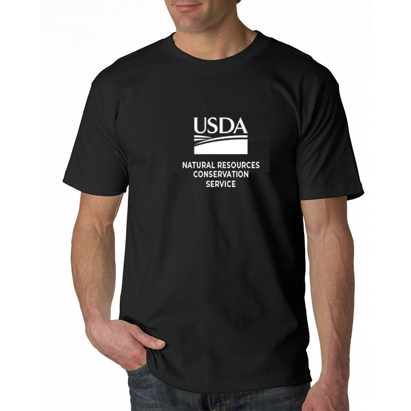 USA Made Basic Tee Shirts with USDA logo and NRCS text