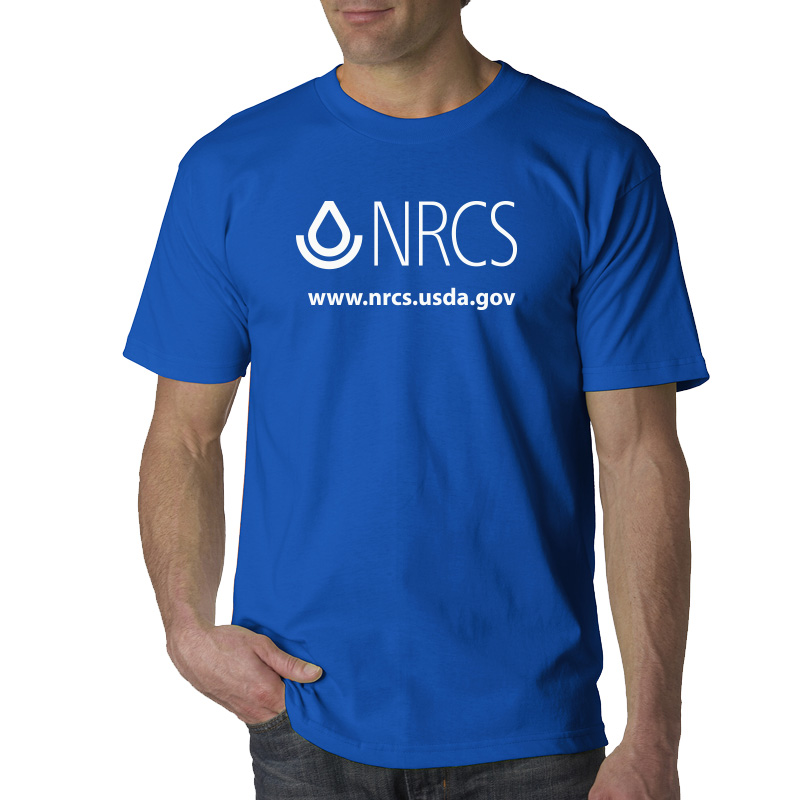 USA Made Basic Tee Shirts with legacy NRCS logo and url